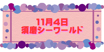 11月4日 須磨シーワールド